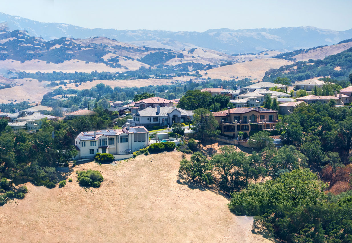 Houses and trees